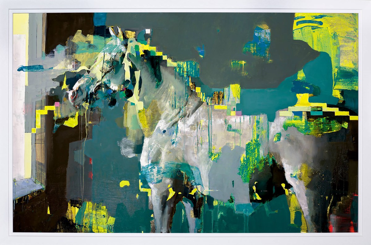 Trance Horse in Deep House with Digital Window