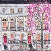 A Pink Snowy Night